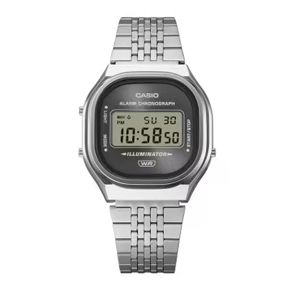 Casio Vintage Dark Grey Sunray Dial Digital Watch | A140WE-8ADF