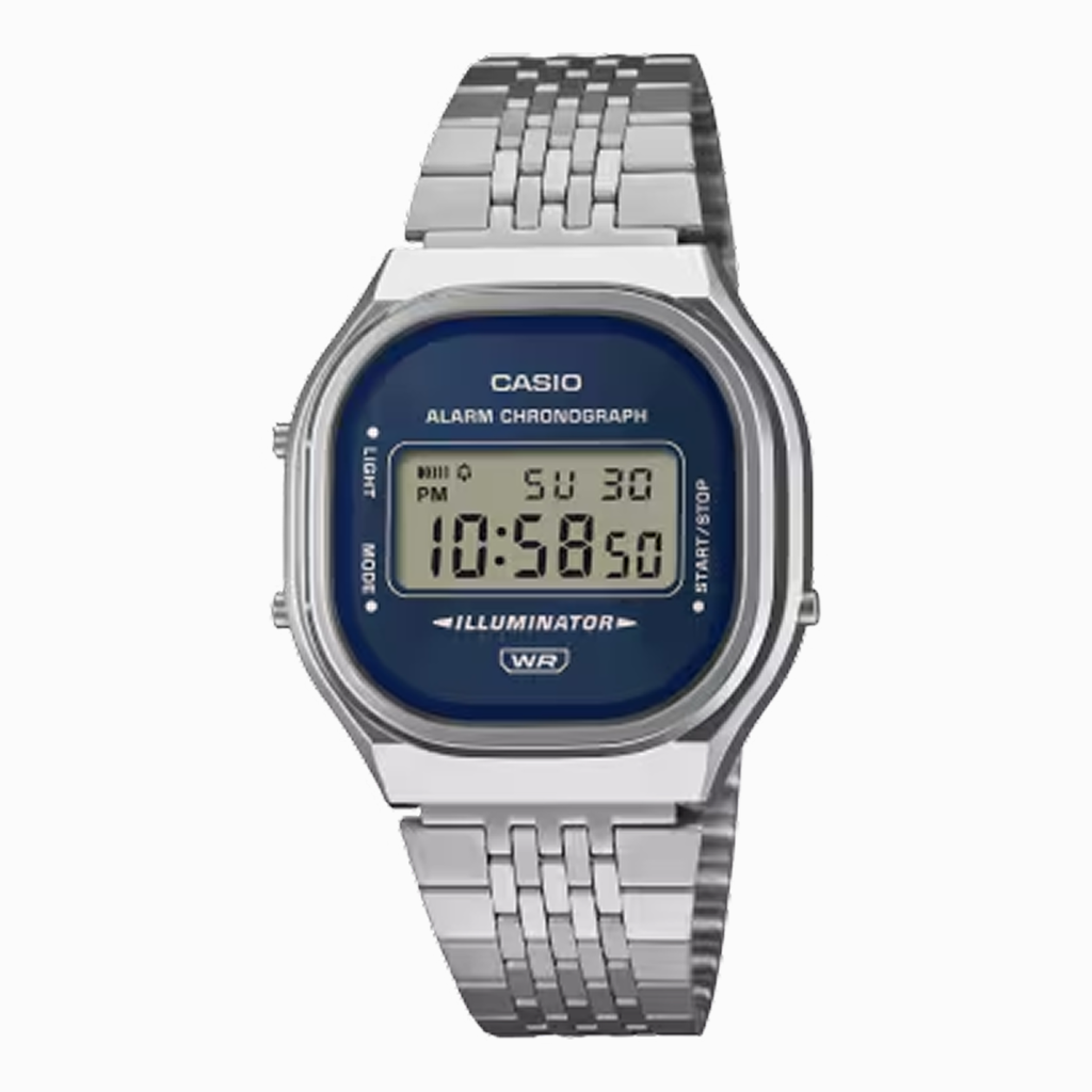 Casio Vintage Dark Blue Sunray Dial Digital Watch | A140WE-2ADF