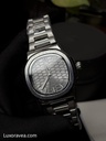 Patek Nautilus Honeycomb Grey Dial Sweep