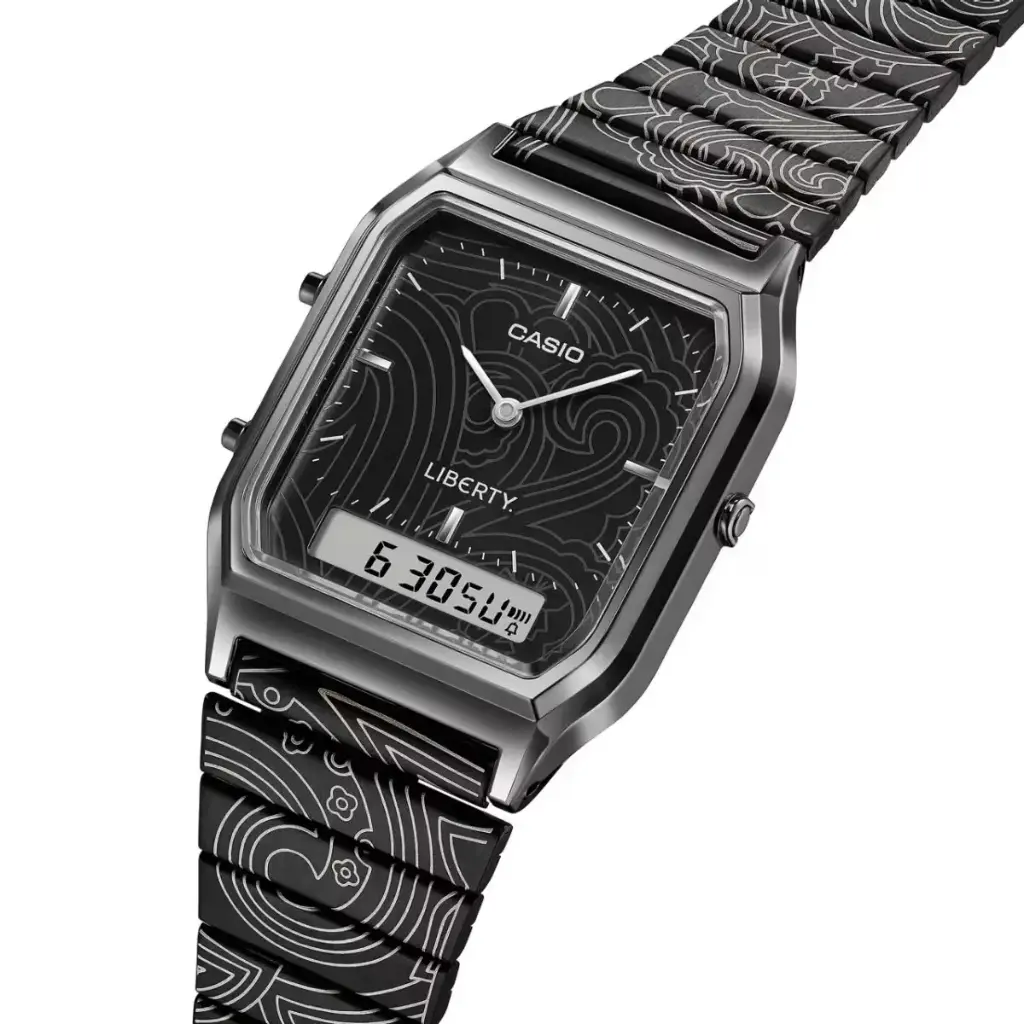 Casio Vintage X Liberty Fabrics Ana Digi Watch AQ-230EBLT-1A