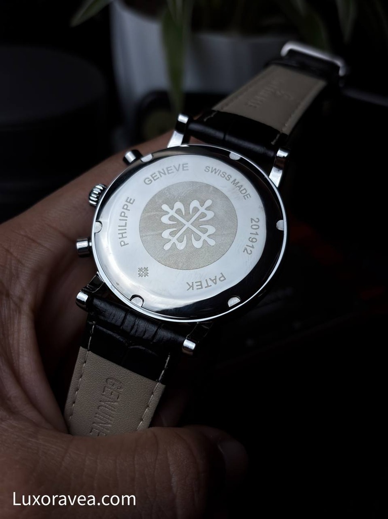 Patek Philippe MoonPhase Chronograph Leather Belt