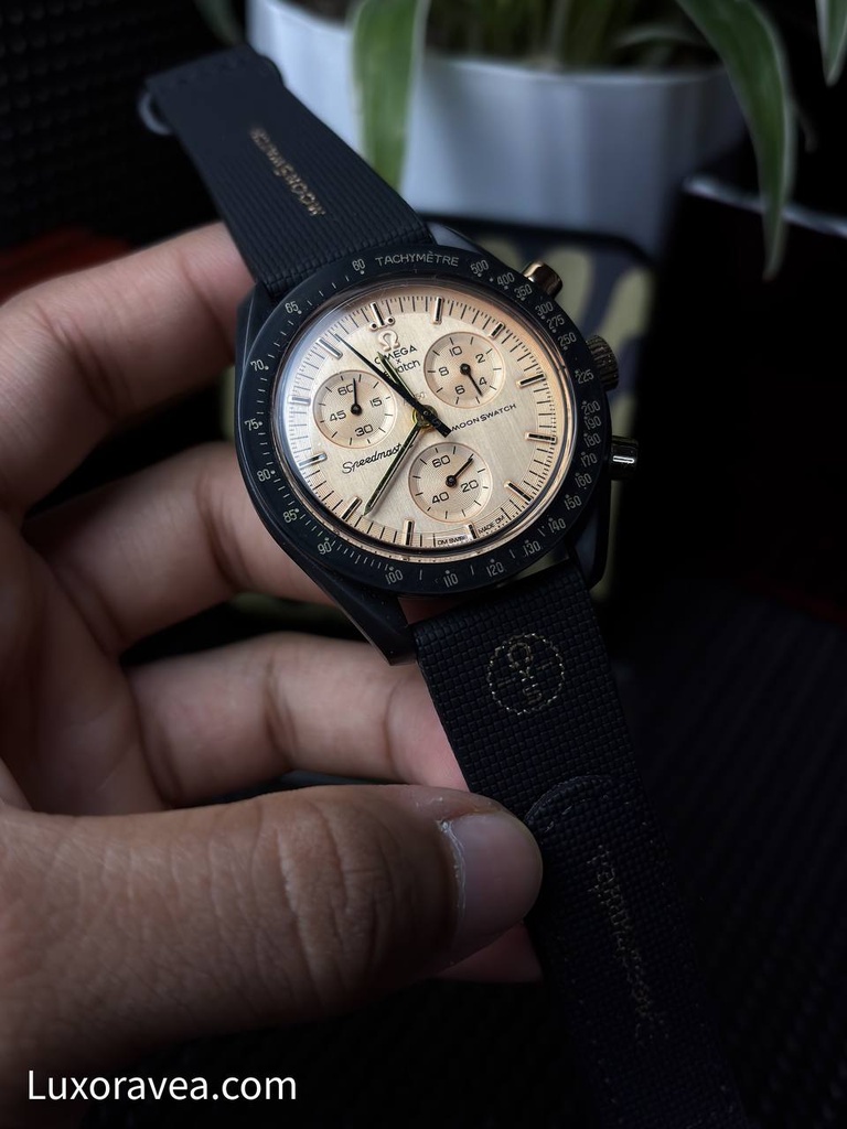 Omega x Swatch MoonSwatch Gold Chrono Watch
