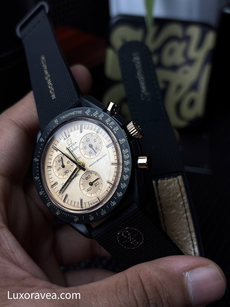 Omega x Swatch MoonSwatch Gold Chrono Watch