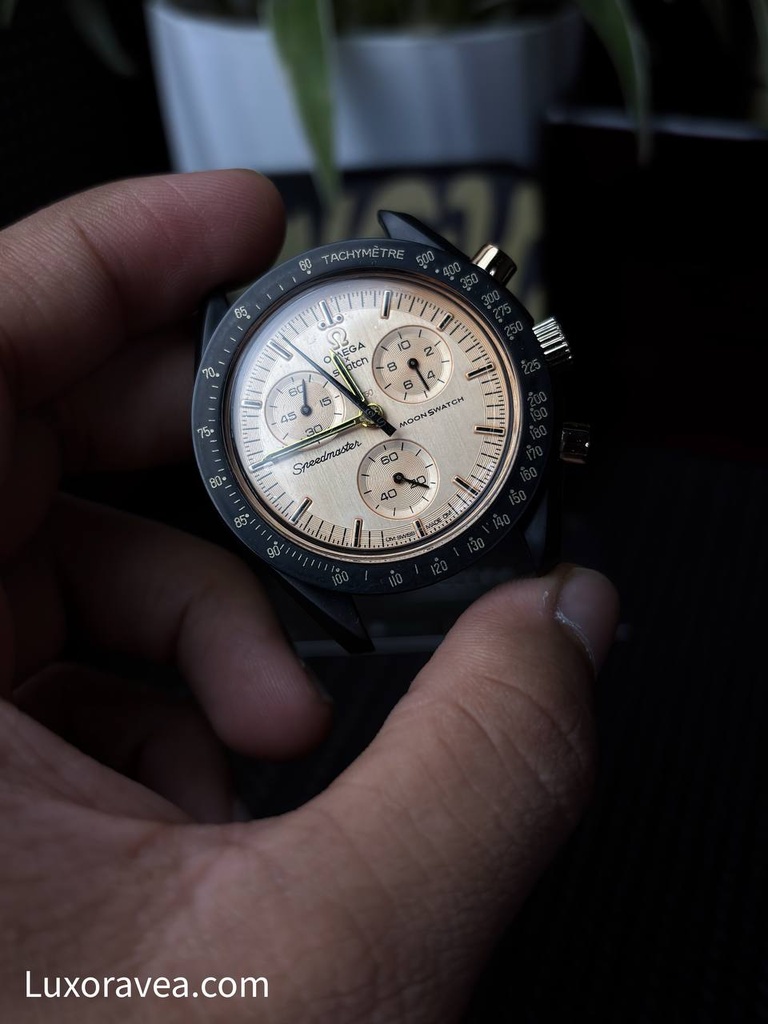 Omega x Swatch MoonSwatch Gold Chrono Watch