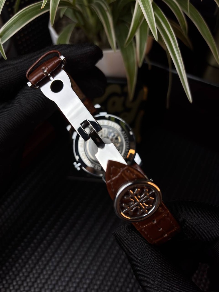 Patek Philippe Skeleton Roman Leather Belt
