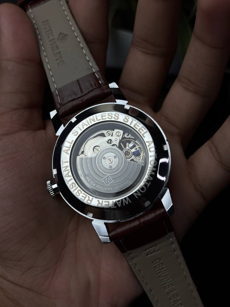 Patek Philippe Skeleton Roman Leather Belt
