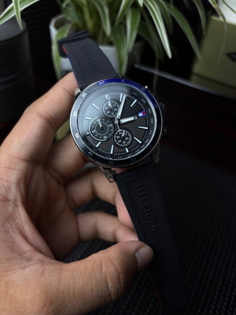 Tommy Hilfiger Sport Chrono Silicon Strap Watch