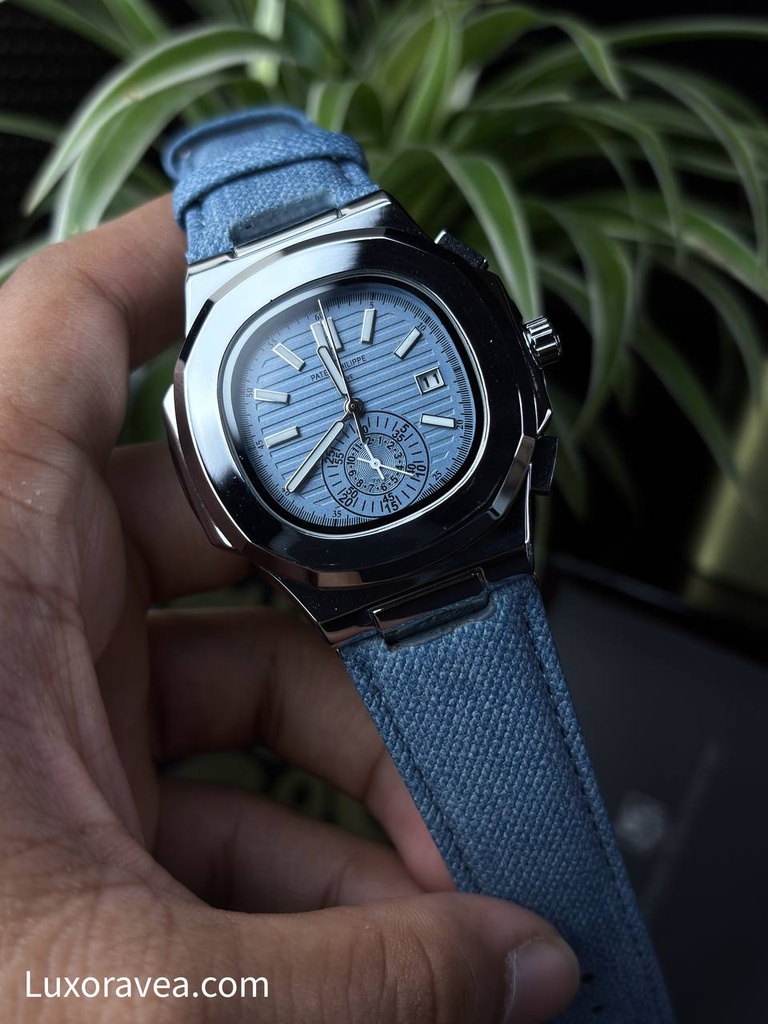 Patek Philippe Nautilus Flyback Denim Belt