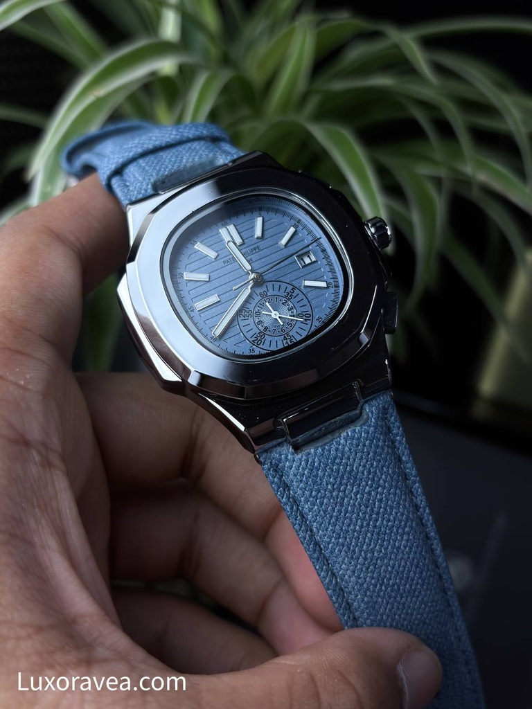 Patek Philippe Nautilus Flyback Denim Belt