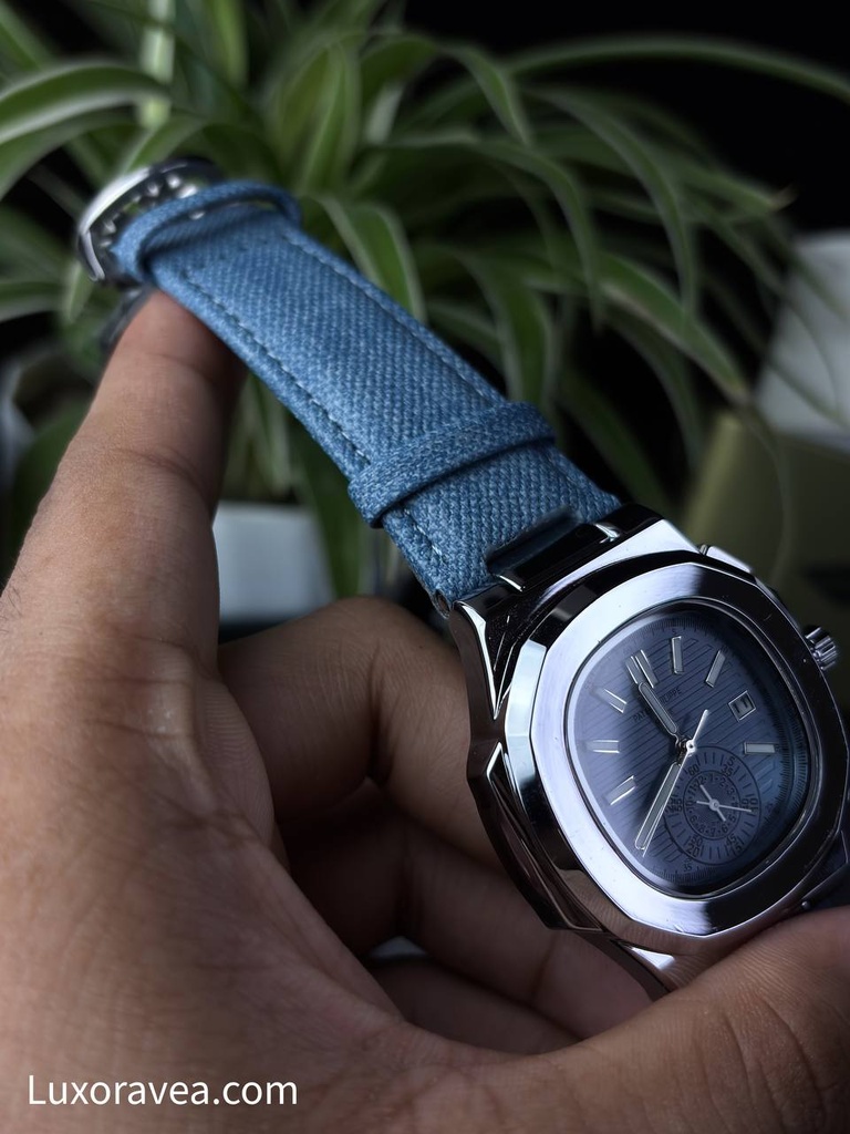 Patek Philippe Nautilus Flyback Denim Belt