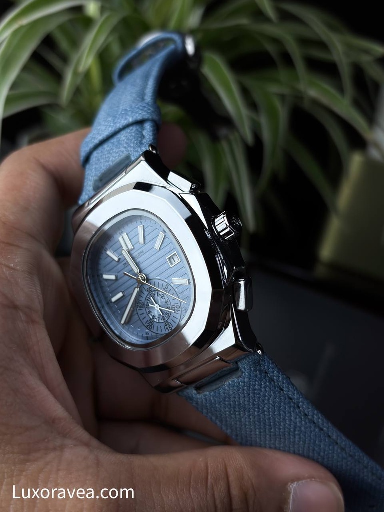 Patek Philippe Nautilus Flyback Denim Belt