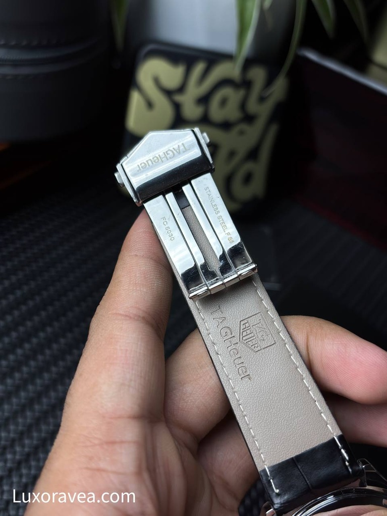 TAG Heuer Carrera Chrono Bi-Compax Leather Belt 