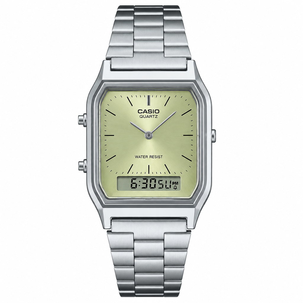 Casio Vintage Gold Dial Ana Digi Watch AQ-230A-9AMQYDF