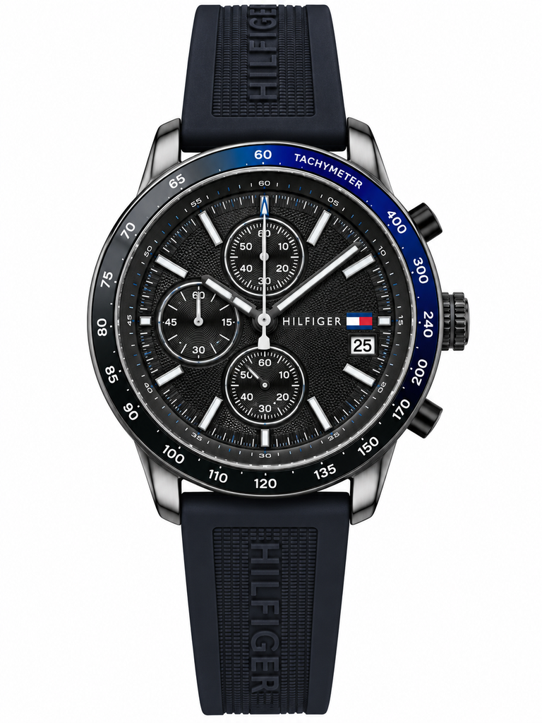 Tommy Hilfiger Sport Chrono Silicon Strap Watch