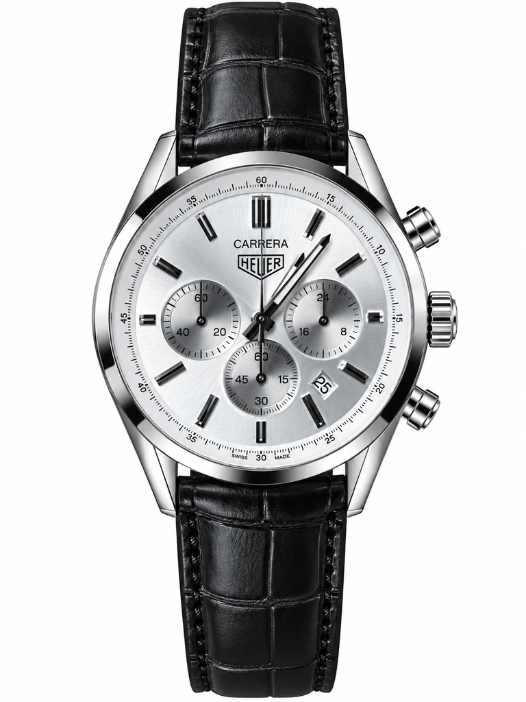 TAG Heuer Carrera Chronograph Tri-Compax Leather Belt